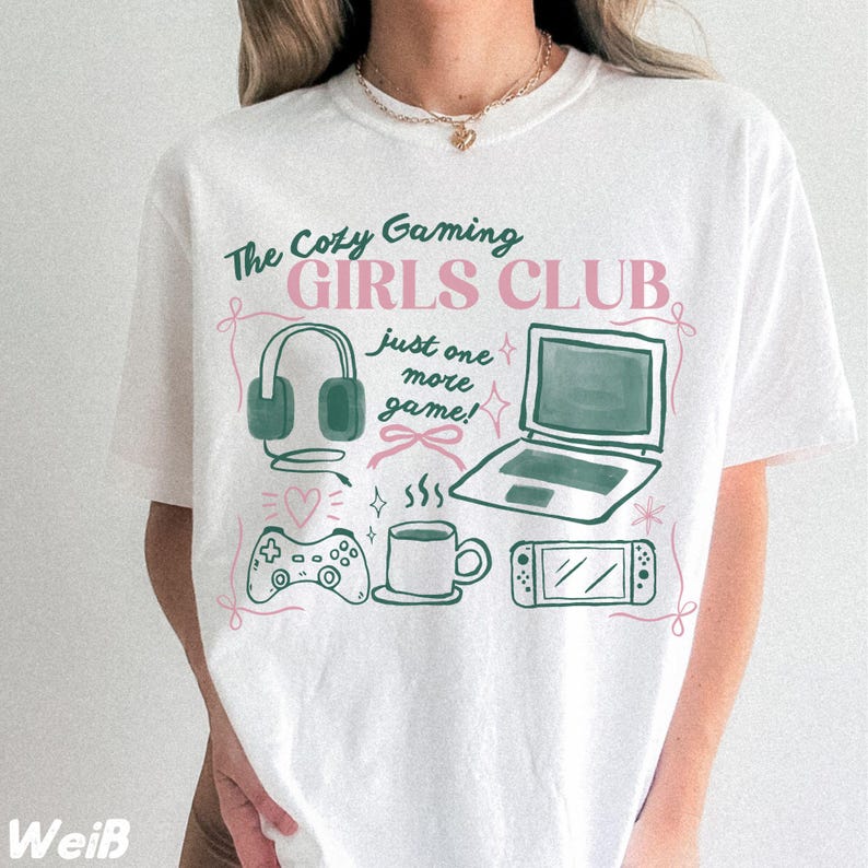 Pc Gaming Club - The Cozy Gaming Girls Club T-Shirt