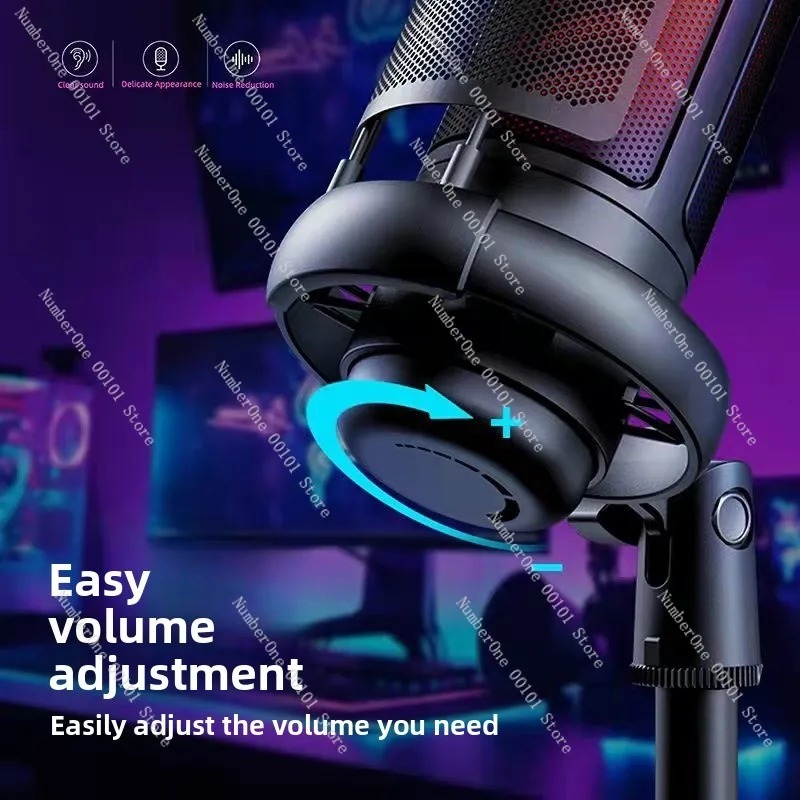 Pc Gaming Live Streaming - USB Condenser Microphone Cardioid for Gaming