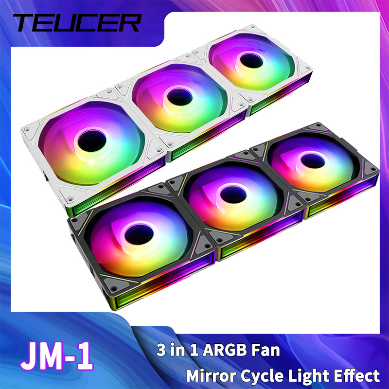 Pc Water Cooling - TEUCER JM-1 Computer Case Fan ARGB