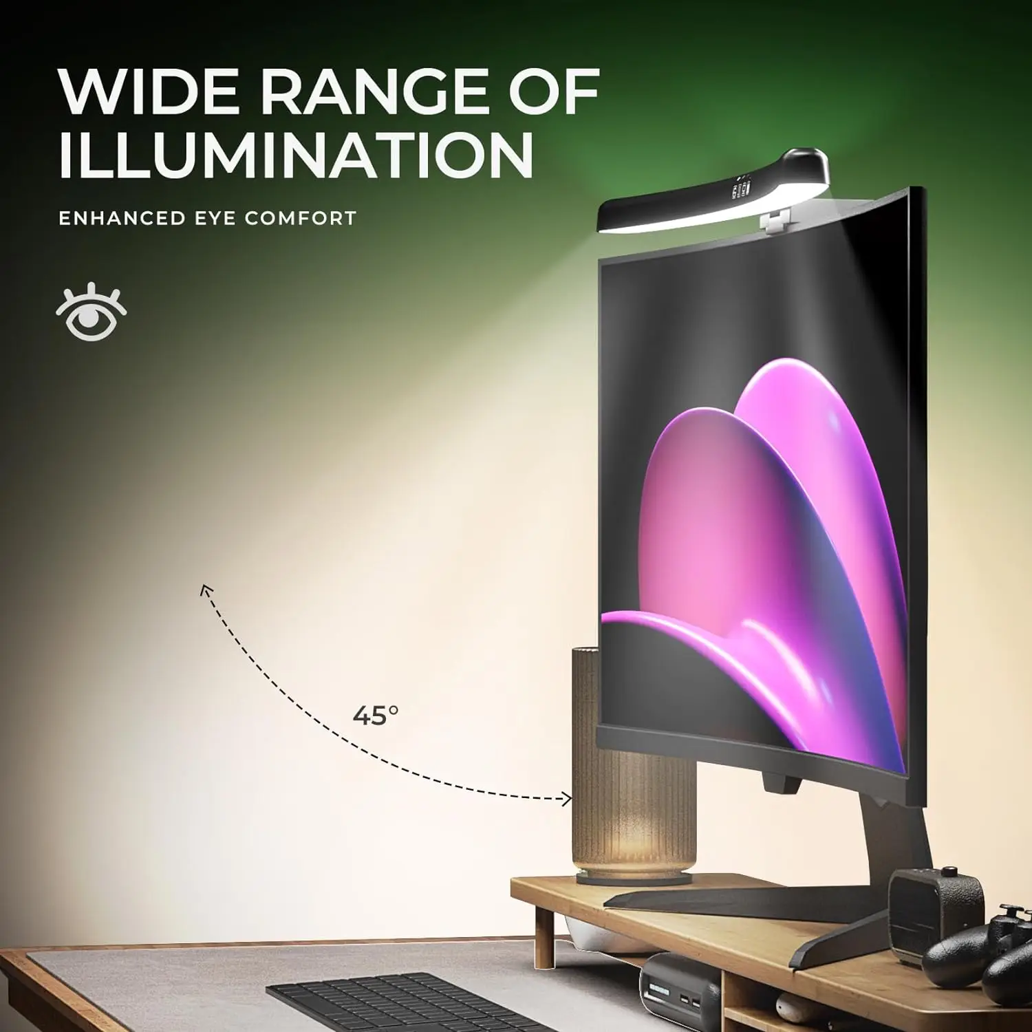 Monitor Light Bar Curved with  - Pc Zotac Gaming ulasan dan harga