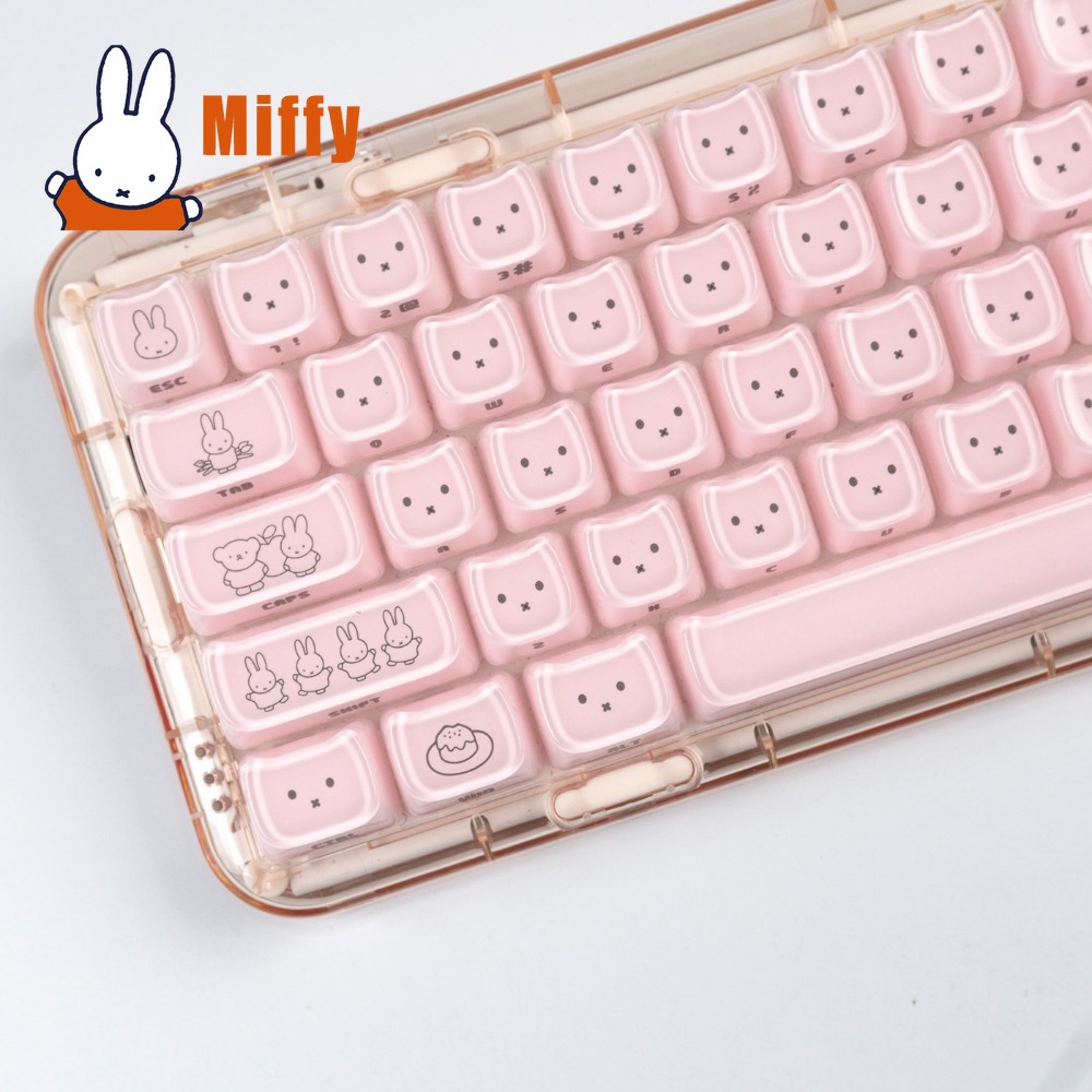 Kawaii Miffy Keycaps Cute Rabb - Pc Gaming Kawaii ulasan dan harga