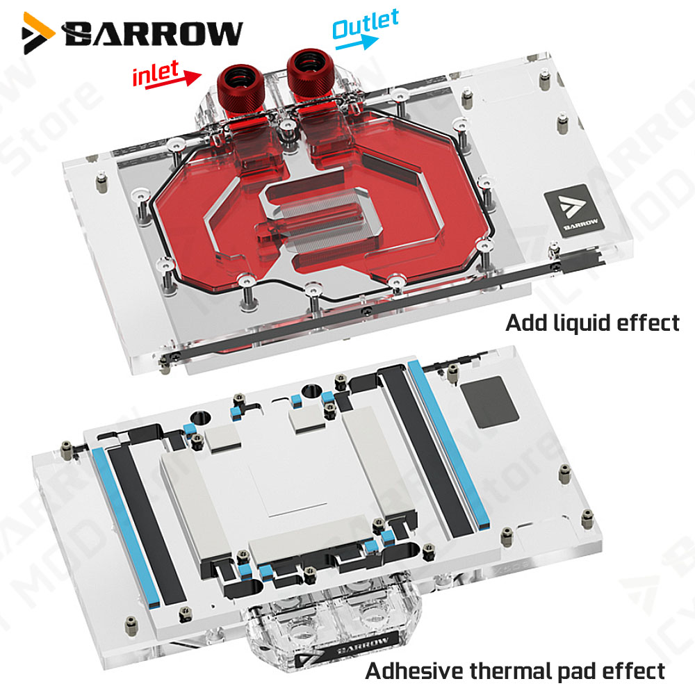 Barrow VGA Water Block for Gig - Pc Gaming Gigabyte ulasan dan harga