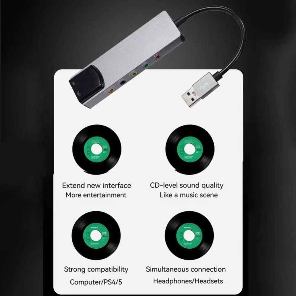 New USB Sound Card 7.1 5.1 Cha - Sound Card Usb ulasan dan harga