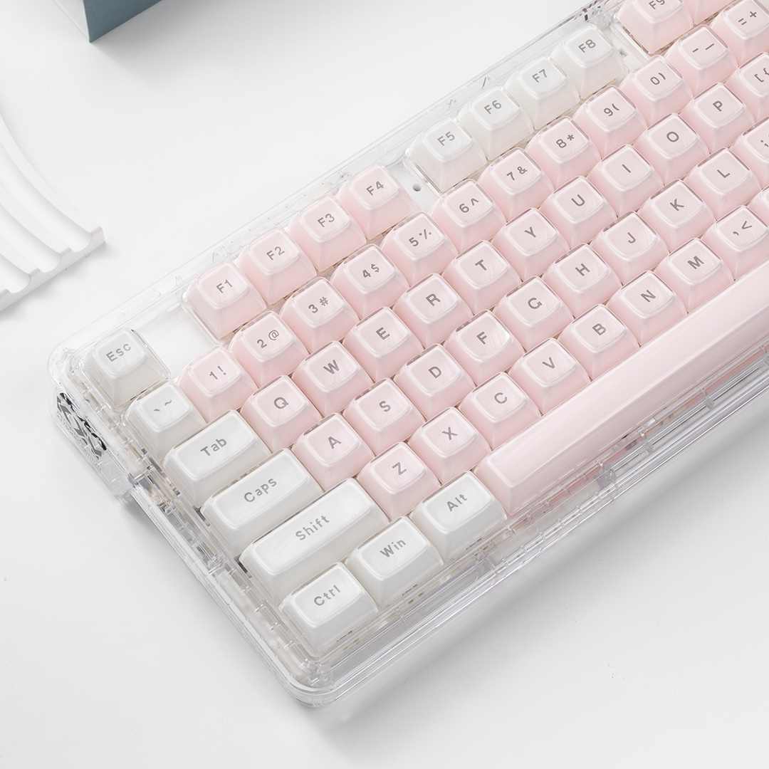 Crystal Transparent Keycaps Pi - Pc Gaming Fullset ulasan dan harga