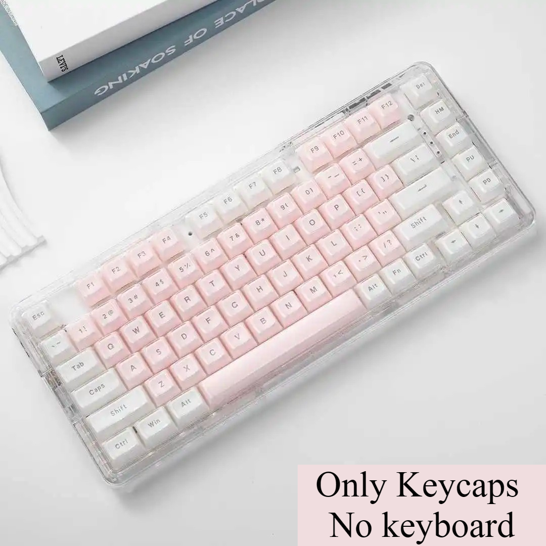 Crystal Transparent Keycaps Pi - Pc Gaming Fullset ulasan dan harga