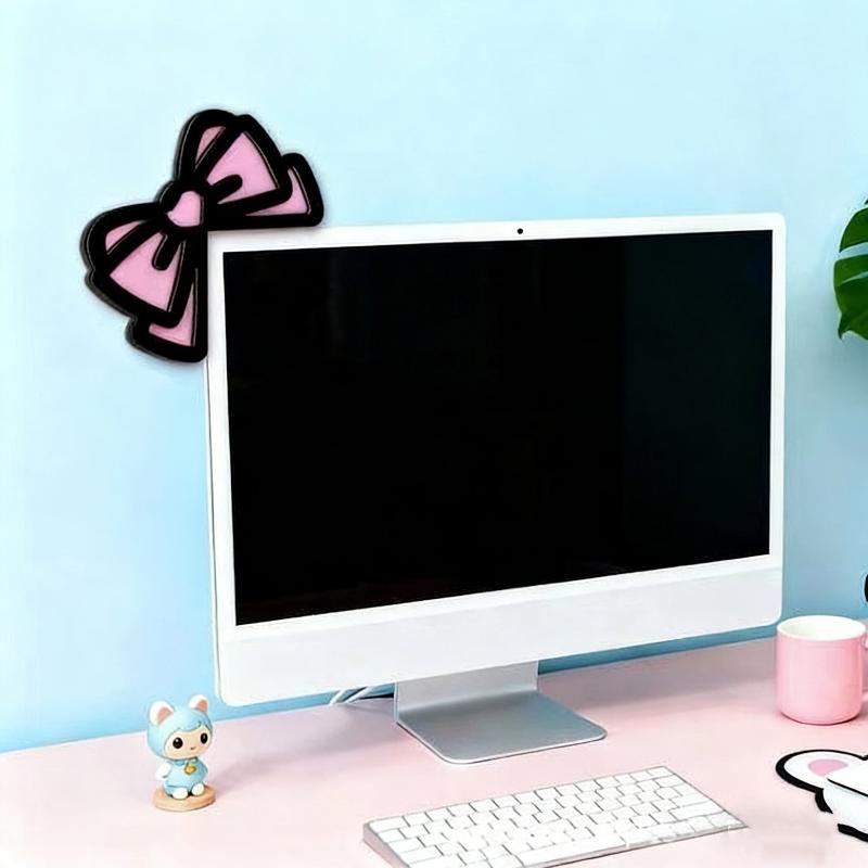 New 1/2Pcs Wooden Bowknot PC A - Pc Gaming Kawaii ulasan dan harga