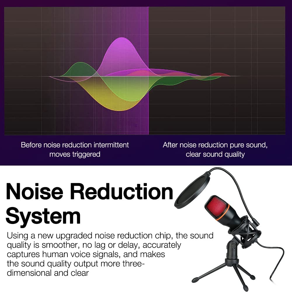 Condenser Microphone USB Wired - Pc Gaming Live Streaming ulasan dan harga