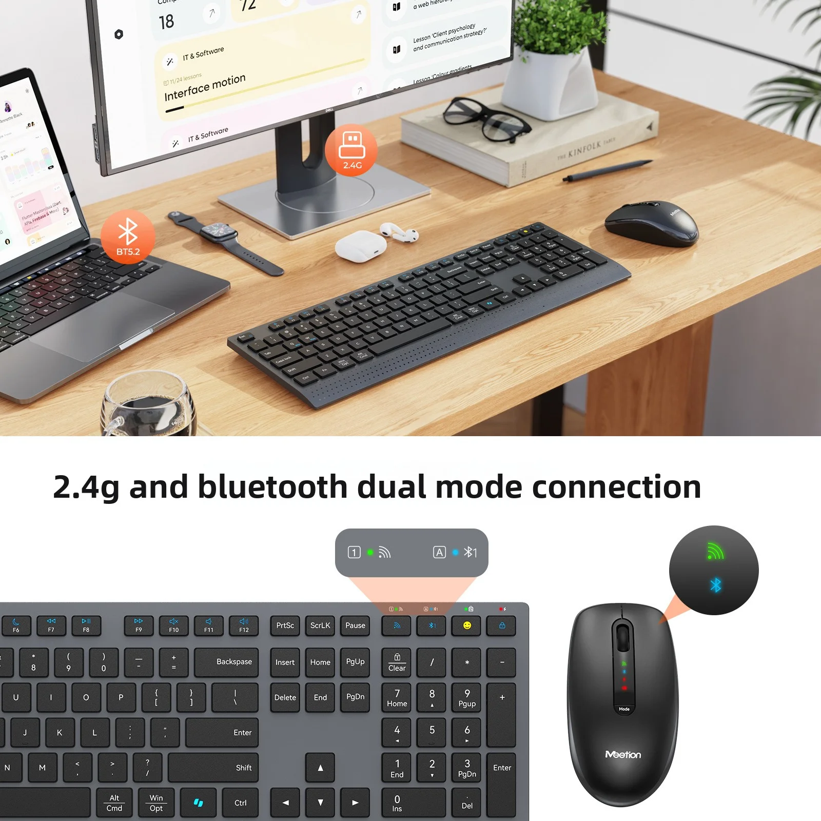 2.4G Bluetooth Dual-mode Wirel - Pc Gaming Fullset ulasan dan harga