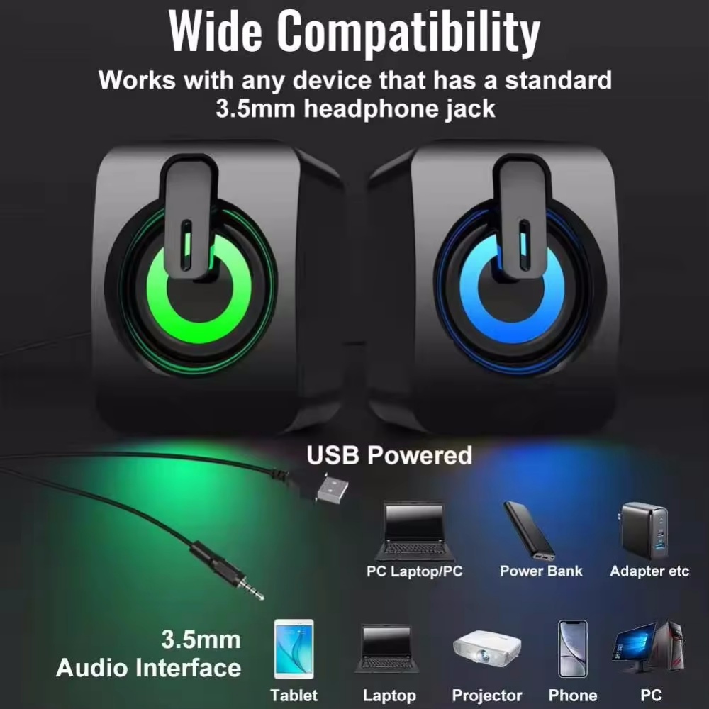Computer Speakers PC Sound Box - Pc Gaming Fullset ulasan dan harga