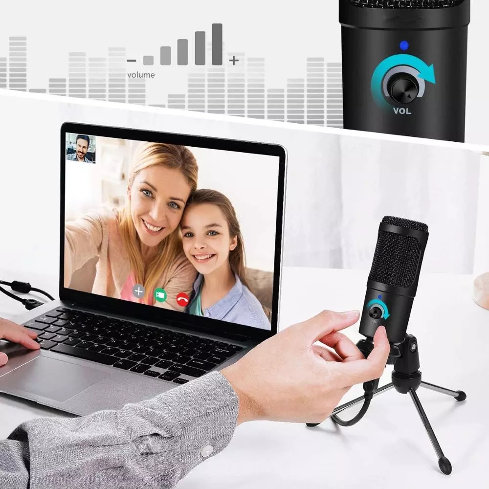 USB Condenser Microphone Recor - Pc Gaming Live Streaming ulasan dan harga