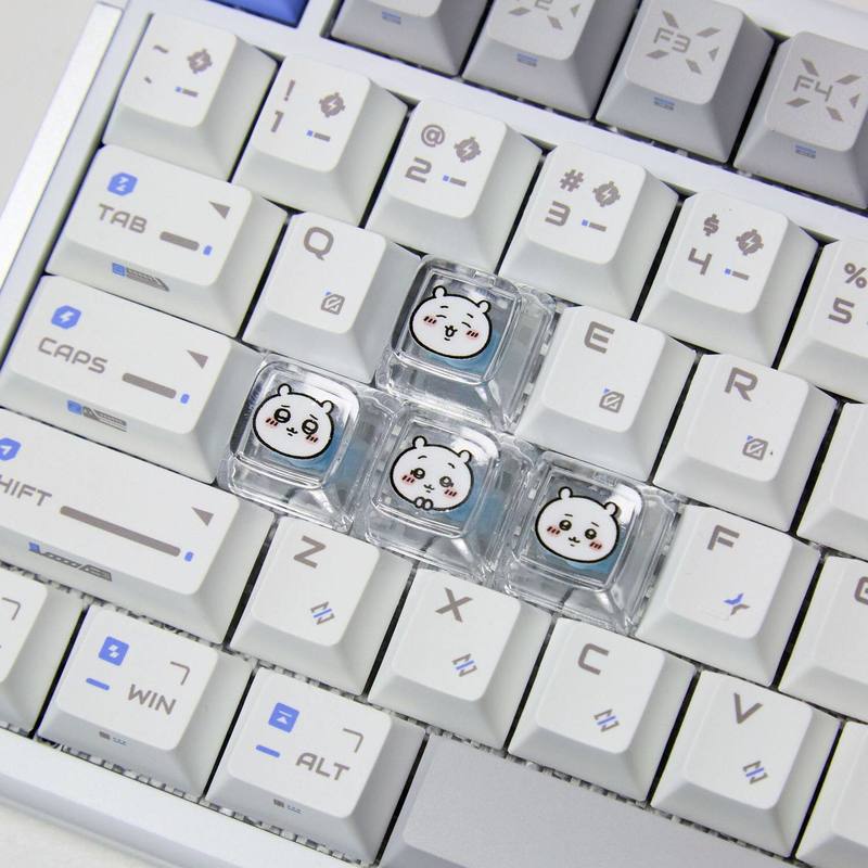 Chiikawa 4 Pcs Handmade Transp - Custom Keycaps ulasan dan harga