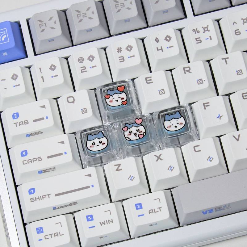 Chiikawa 4 Pcs Handmade Transp - Custom Keycaps ulasan dan harga