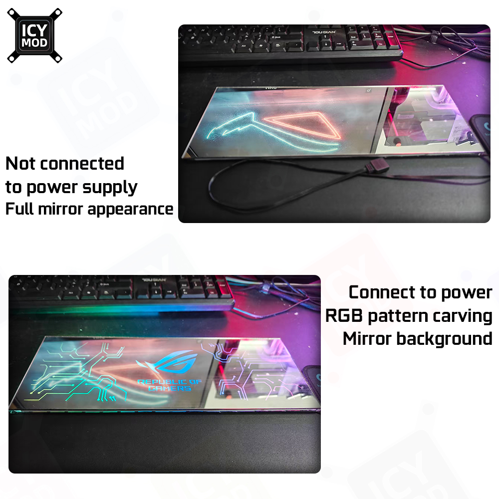ICY MOD Mirror RGB Lighting Pa - Pc Gaming Fullset ulasan dan harga
