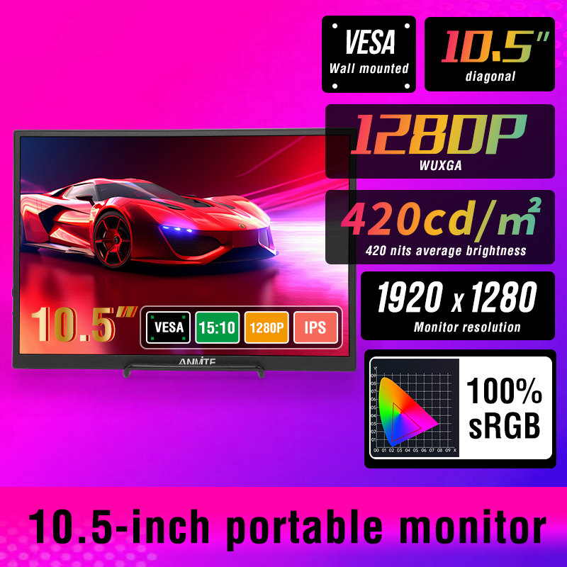 Anmite 10.5-Inch Portable Moni - Pc Gaming Gigabyte ulasan dan harga