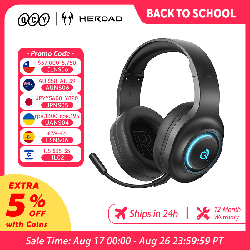 QCY Heroad V200 Gaming Headset - Pc Gaming Gigabyte ulasan dan harga