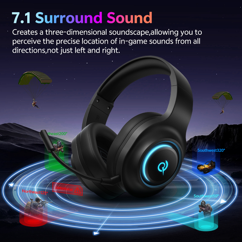 QCY Heroad V200 Gaming Headset - Pc Gaming Gigabyte ulasan dan harga