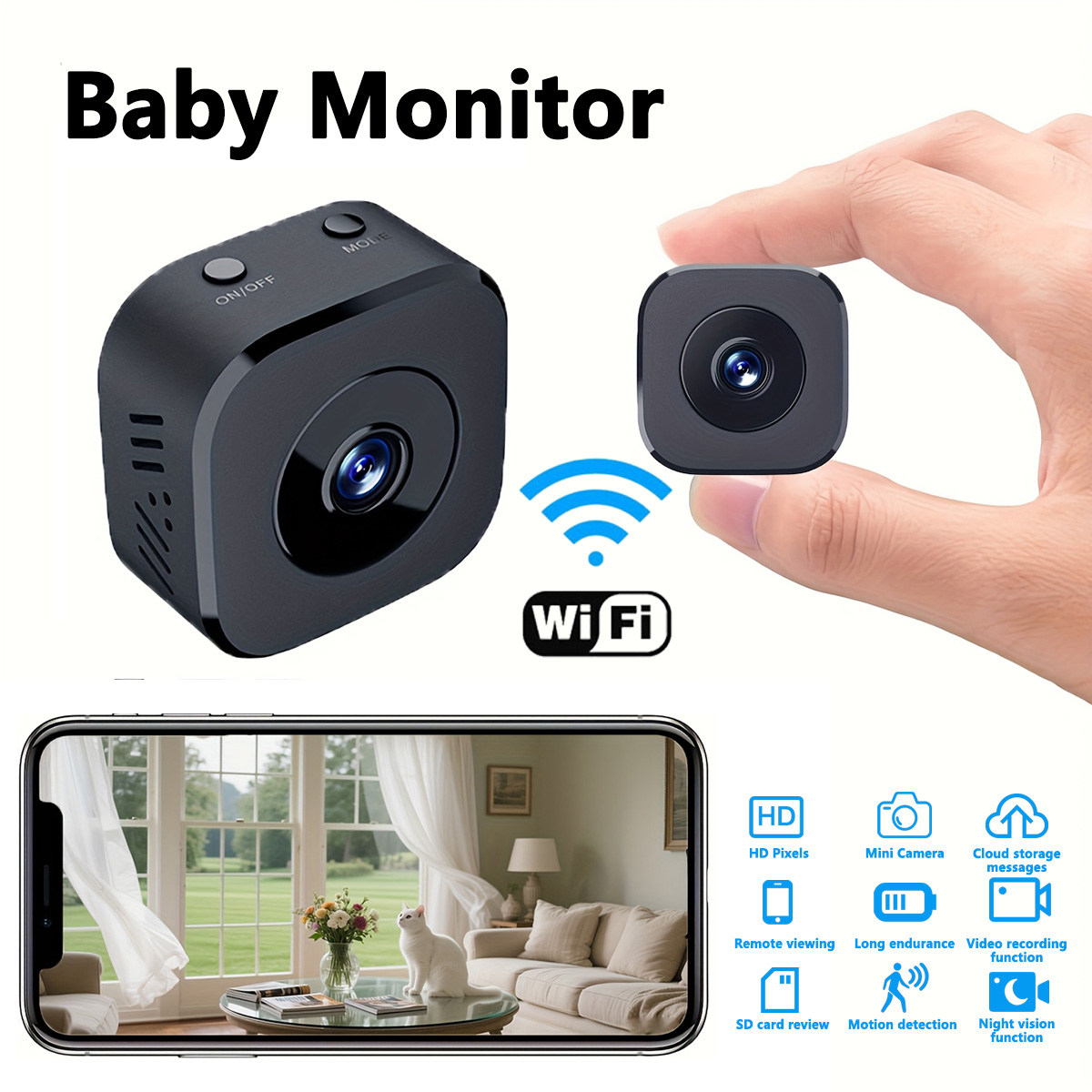 1080P HD Mini WiFi Camera Indo - Sound Card Usb ulasan dan harga
