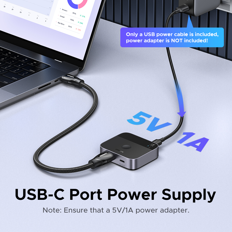 UGREEN HDMI USB C Switch 2 in  - Pc Zotac Gaming ulasan dan harga