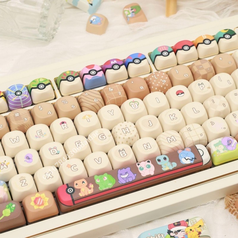 Anime Pokemon Keycaps MOA Heig - Custom Keycaps ulasan dan harga