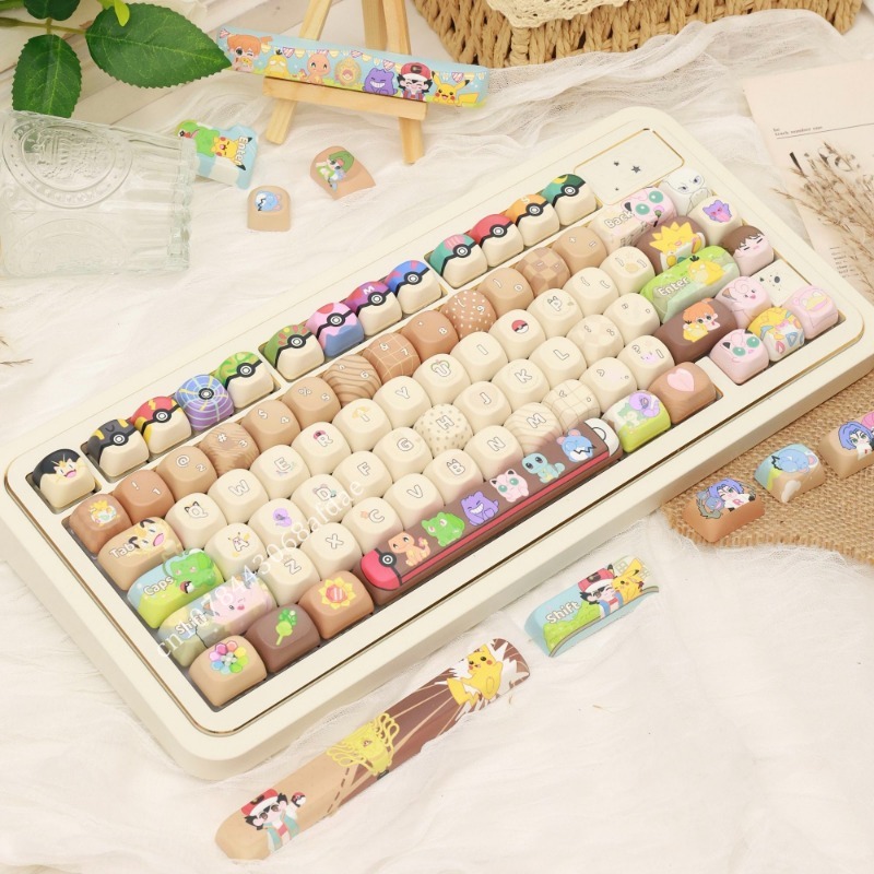 Anime Pokemon Keycaps MOA Heig - Custom Keycaps ulasan dan harga