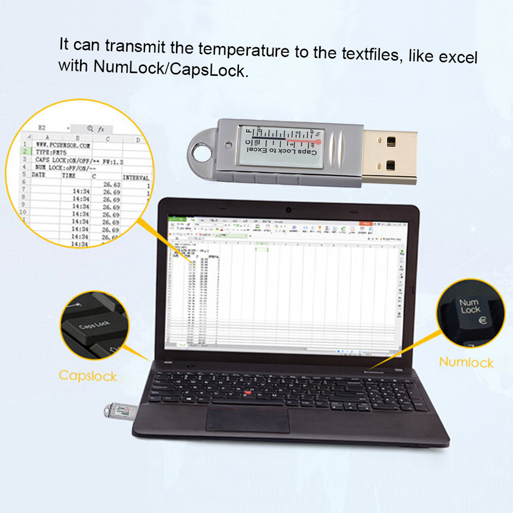 PCsensor USB Thermometer Hygro - Sound Card Usb ulasan dan harga