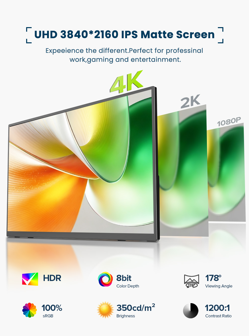 EVICIV 4K Portable Monitor 10- - Pc Gaming Gigabyte ulasan dan harga