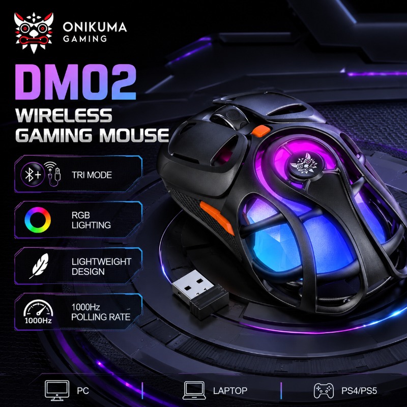 ONIKUMA DM02 Wireless Gaming M - Pc Gaming Gigabyte ulasan dan harga