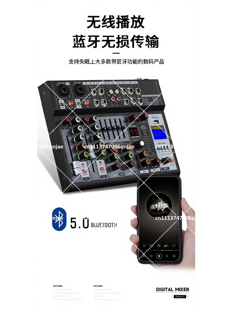 Professional Audio Mixer with  - Sound Card Usb ulasan dan harga