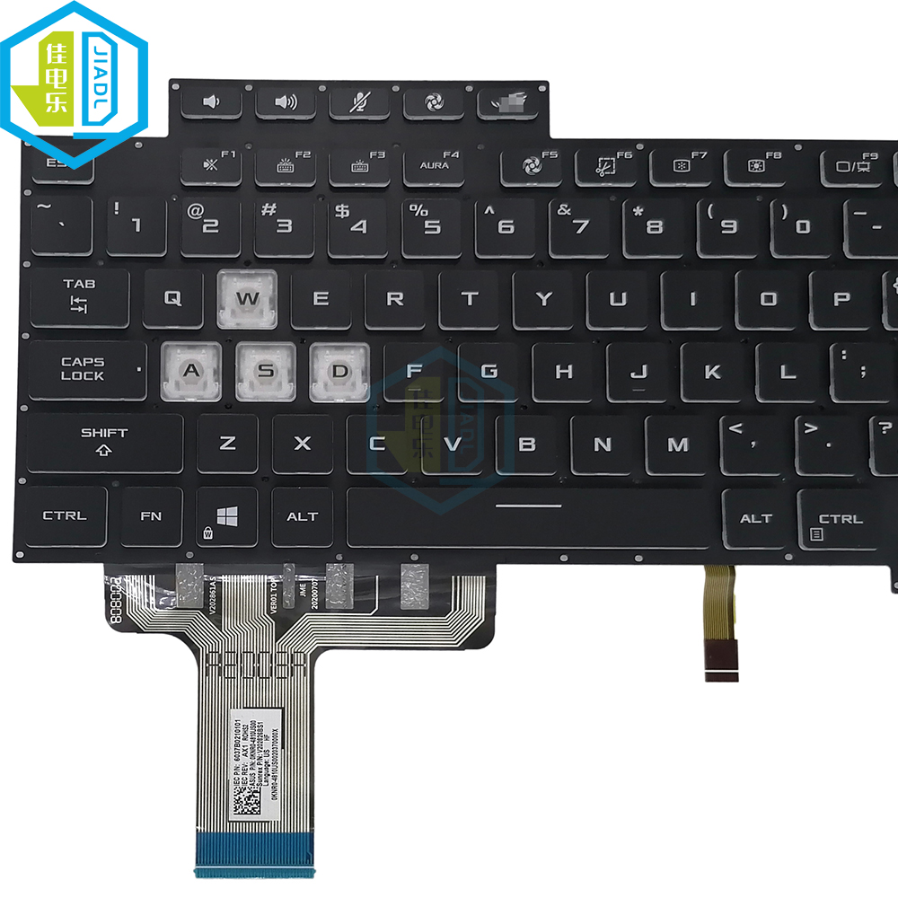 US English LA Latin RGB Backli - Pc Gaming Asus Rog ulasan dan harga